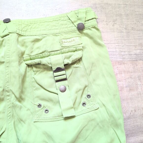Da-Nang Lime Green Women's Cargo Shorts - Picture 4 of 10